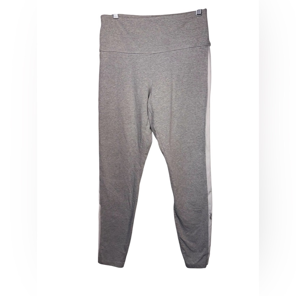 PINK Victoria's Secret Gray Women’s Ankle High Rise Stripped Legging size Large